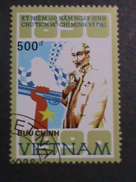 ​VIETNAM-1990 CENTENARY OF  HO CHI  MINH CTO VERY FINE WE SHIP TO WORLD WIDE