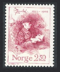 Norway 150th Birth Anniversary of Jonas Lie author 1983 MNH SG#921
