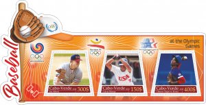 Stamps. Baseball at the Olympic  2023 year,  1+1 sheets  perforated MNH** NEW