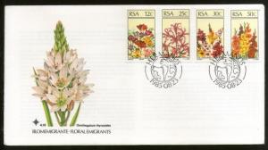 South Africa 1985 Indigenous Flowers Plant Tree Flora Sc 656-9 FDC # 16188