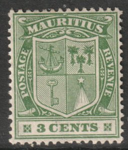 Mauritius Scott 164 - SG208, 1921 Arms 3c MH*