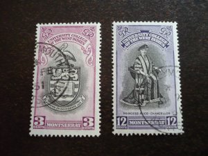 Stamps - Montserrat - Scott# 112-113 - Used Set of 2 Stamps