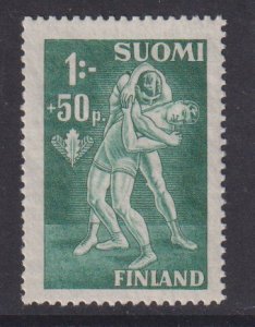 Finland    #B69  used  1945  sports 1m  wrestling