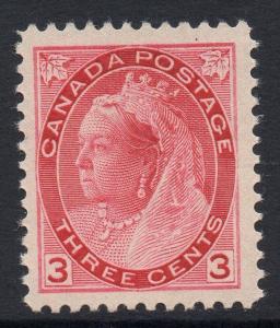 CANADA SG156 1898 3c ROSE-CARMINE MTD MINT