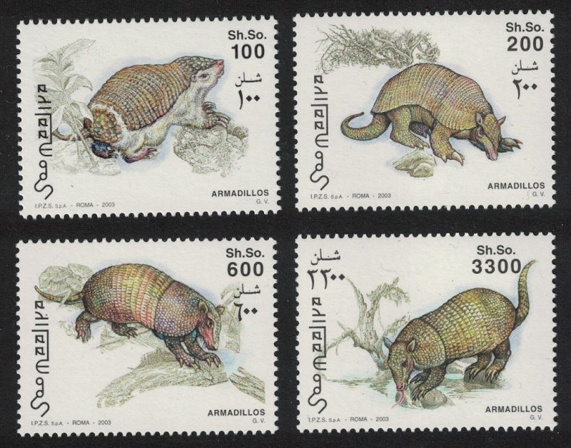 Somalia Armadillo 4v 2003 MNH