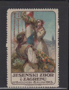 Croatian Advertising Stamp - 1913 Autumn Choir in Zagreb