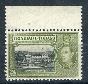 TRINIDAD TOBAGO; 1938 GVI Pictorial issue Mint MNH Unmounted Shade of 24c.