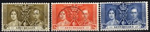 Seychelles #122-4   F-VF Used  (X1129)