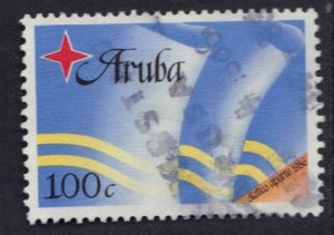 Aruba #21  used  1986   New Constitution  100c