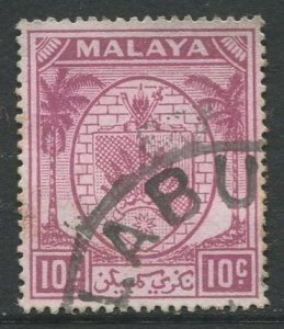 STAMP STATION PERTH Negri Sembilan #46 Arms Definitive Used 1949-55