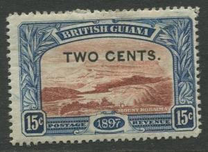 STAMP STATION PERTH British Guiana #158 - Surcharged MH Wmk 1 CV$5.00