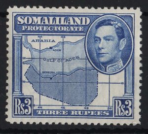 Somaliland 1938 Side-face 3r unmounted mint sg103 cat £35