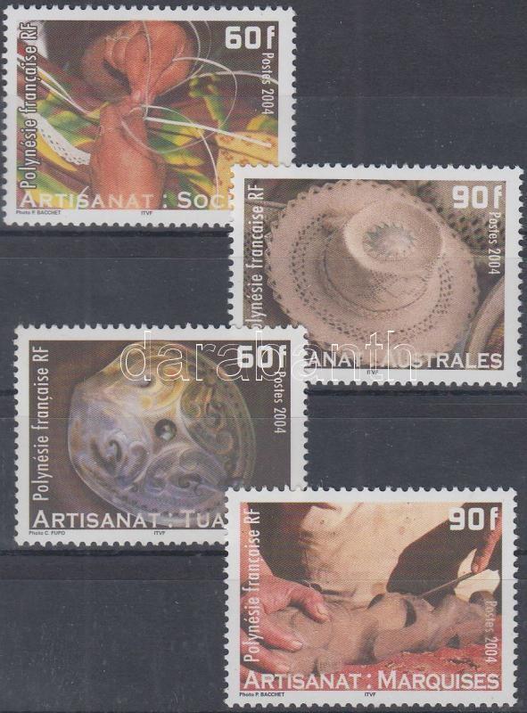 French Polynesia stamp Polynesian crafts set MNH 2004 Mi 914-917 WS145880