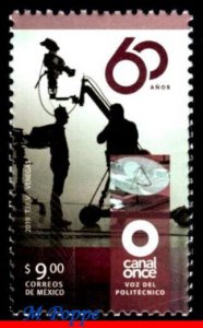 19-04 MEXICO 2019 CANAL ONCE, 60 YEARS, TV , CULTURAL CHANNEL, COMMUNICATION MNH