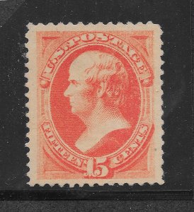 189 Unused 15c. Webster, VF-XF , FREE INSURED SHIPPING