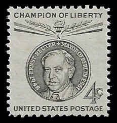 U.S. #1136 MNH; 4c Ernst Reuter - Champion of Liberty (1959)
