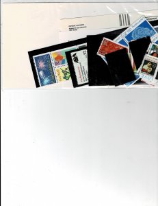 1987 USPS Mint Commemorative Postage Year Set Face $9.02 Sealed with Mounts