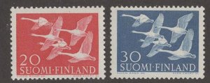 Finland  # 343-344 Northern Countries - common design (Birds)  (2) Mint NH