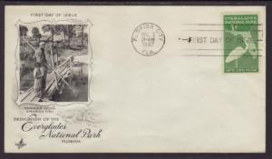 US 952 Everglades 1947 Artcraft U/A FDC