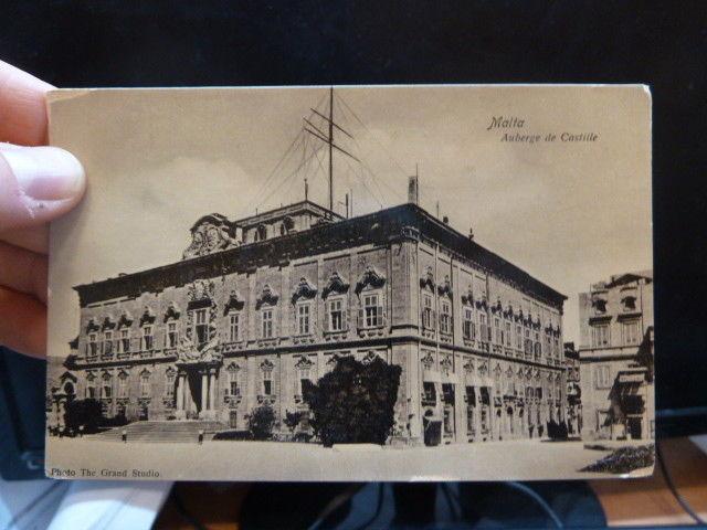 Malta Auburge de Castille PPC unused (10beu)