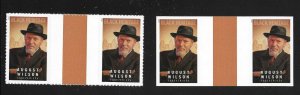 Scott #5555a, 5555 NO DIE-CUT & Die-Cut August Wilson Gutter Pairs, MNH-SOLD OUT