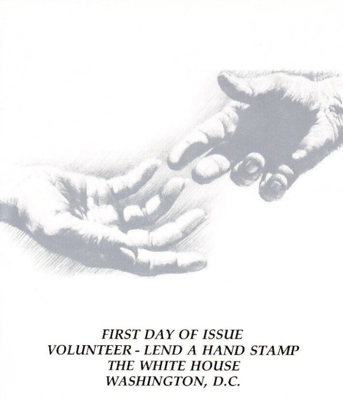 USPS 1st Day Ceremony Program #2039 Voluntarism Volunteer - Lend A Hand 1983