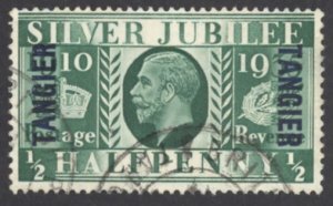 Great Britain Morocco Sc# 508 Used 1935 ½p Silver Jubilee