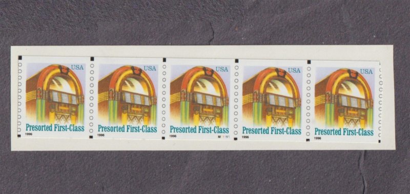 PNC5 25c Juke Linerless US 3132 MNH F-VF 