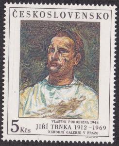 Czechoslovakia # 2682, Self Portrait by Trinka, LH, 1/3 Cat