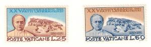 Vatican  Scott # 174-5  Mint never hinged