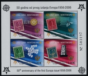 Montenegro 129E MNH EUROPA, Stamp on Stamp