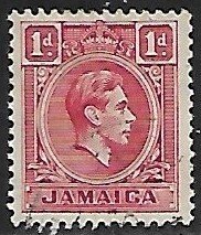 Jamaica # 117 - King George VI - used.....{KBrF}