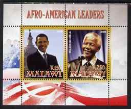 MALAWI - 2008 - Afro-American Leaders #1 - Perf 2v Sheet - MNH - Private Issue