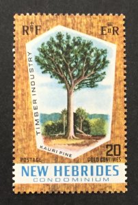 New Hebrides (Fr) 1969 #151, Kauri Pine, MNH.