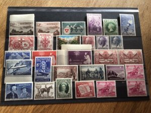 Australia mint never hinged stamps 1955 to 1960  A9355