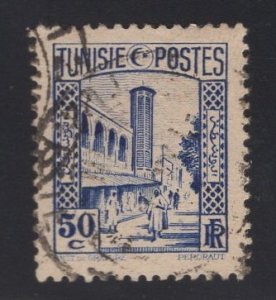 Tunisia  #132  used  1931  mosque Tunis  50c