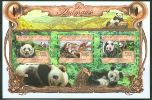 GUINEA  2013 THE ANIMALS  PANDAS  SHEET MINT NH