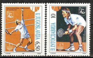 Yugoslavia 1990 Tennis Championship Players MNH