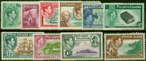 Pitcairn Islands 1940-51 Set of 10 SG1-8 Fine LMM