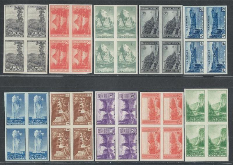 UNITED STATES SC#756-65 B/4 VF/MNGAI  1935