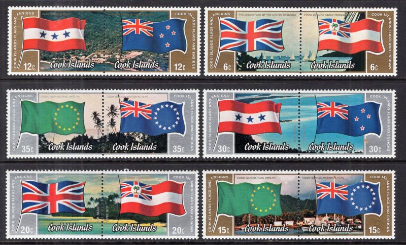 Cook Islands 732-737 Flags MNH VF