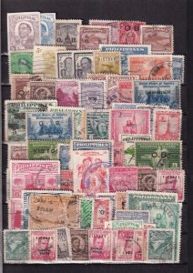 SA27b Philippines 1940's - 1950's classic selection of used stamps.