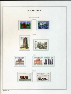 Europa 1987 MNH on 8 Pages (Appx 75 Stamps) (ZA 567