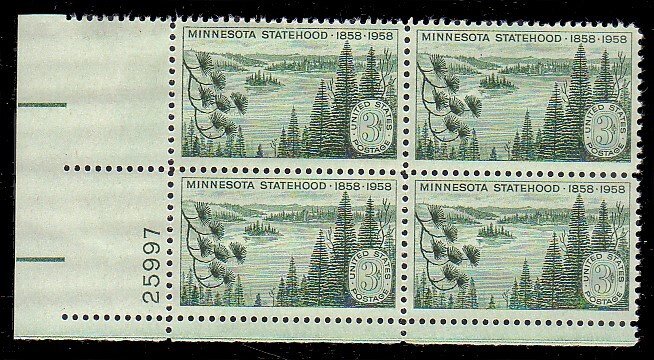 United States 1106 Plate Block MNH