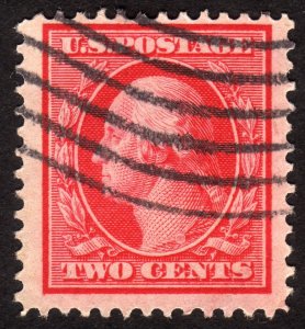 1910, US 2c, Washington, Used, Nice jumbo, Sc 375