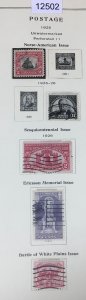 MOMEN: US STAMPS # 620 - 629 1925 USED LOT #12502