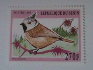 ​BENIN-1997-COLORFUL-BEAUTIFUL-LOVELY BIRD-MNH -VF-LAST ONE-HARD TO FIND