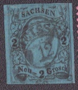 Saxony - 11 1855 Used