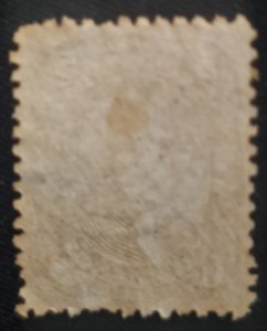 US 76a, black-brown Jefferson, 1863, 4 beautiful margins, Cat. value - $400.00