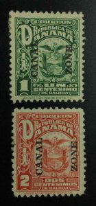 MOMEN: US STAMPS CANAL ZONE #68-69 MINT OG H LOT #53033